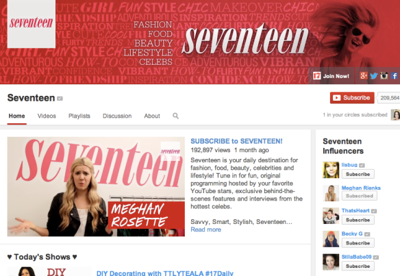 Seventeen YouTube